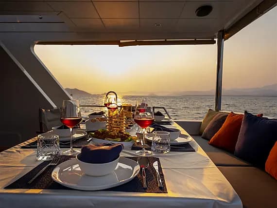 Planul punții pentru Motoryacht in Göcek Mucev Marina