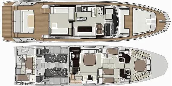 Azimut 66 in Kaštel Gomilica / Marina Kaštela - Photo 2