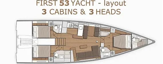 First Yacht 53 in Kaštel Gomilica / Marina Kaštela - Photo 2