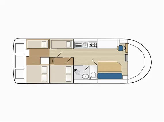 Deck plan of Eau Claire 1130 in Sablé-sur-Sarthe