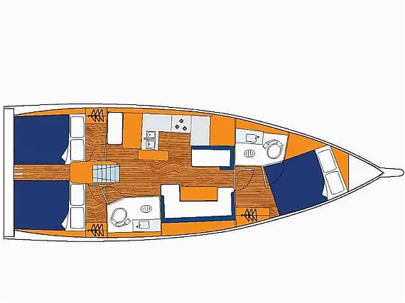 Sun Odyssey 410 in Dubrovnik / ACI Marina Dubrovnik - Photo 2