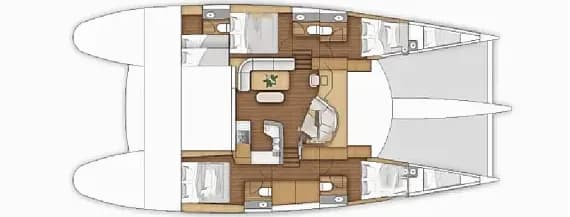 Planul punții pentru Eleuthera 60 in Aegina / Port of Aegina