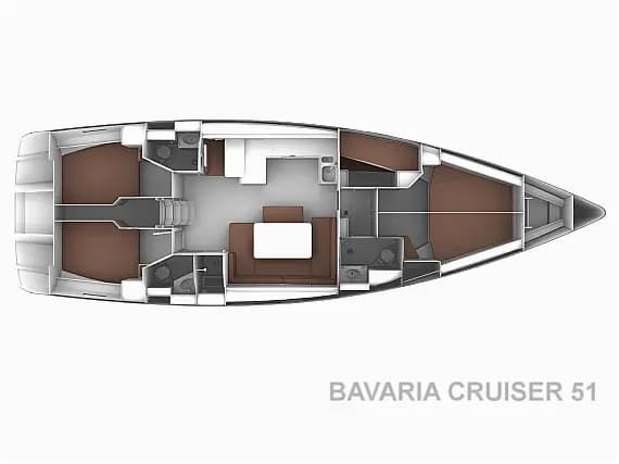 Bavaria Cruiser 51 in Trogir / ACI Marina Trogir - Photo 2