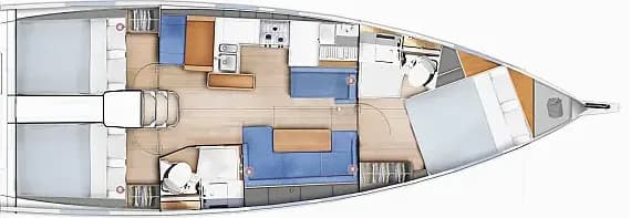 Sun Odyssey 410 in Lavrion / Olympic Marina - Photo 2