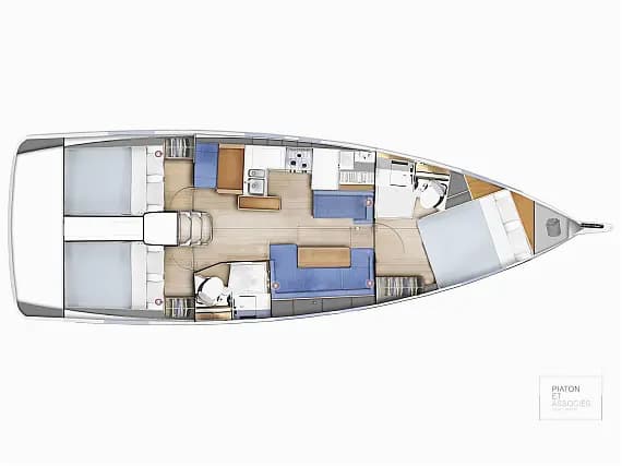Sun Odyssey 410 in Sicily / Capo d'Orlando Marina - Photo 2