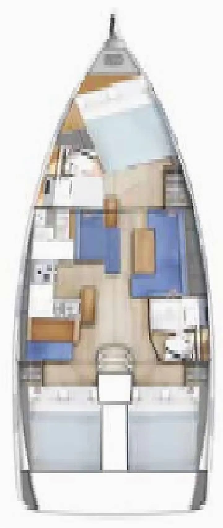 Sun Odyssey 410 in Sicily / Capo d'Orlando Marina - Photo 5