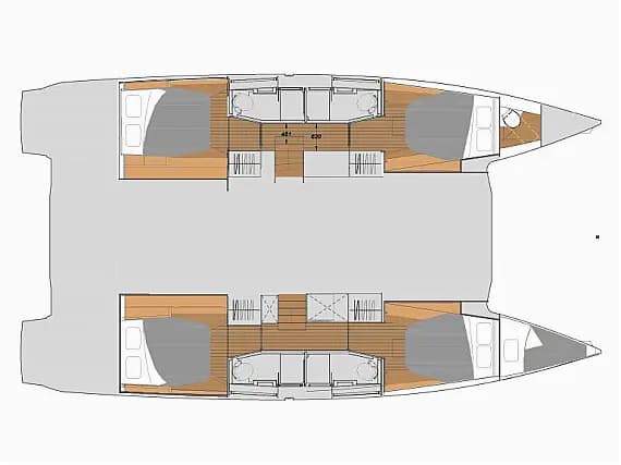 Planul punții pentru Elba 45 in Athens / Alimos Marina