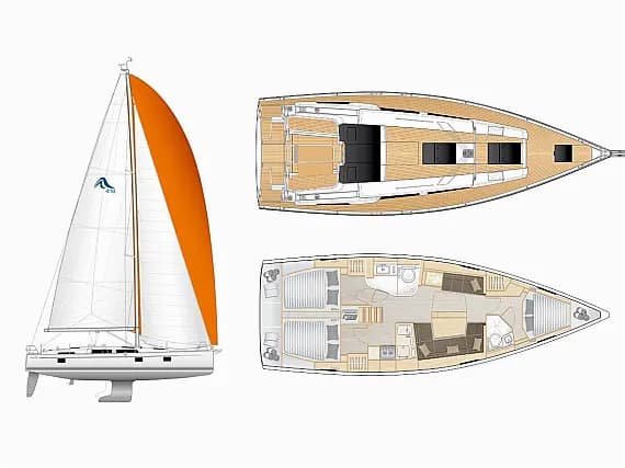 Hanse 418 in Lavrion / Olympic Marina - Photo 2