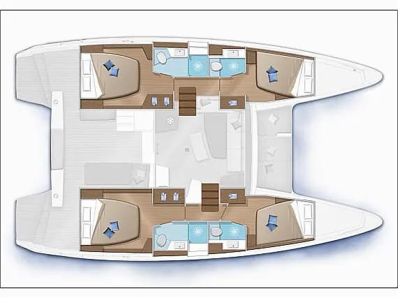 Lagoon 42 in Paros port - Photo 2