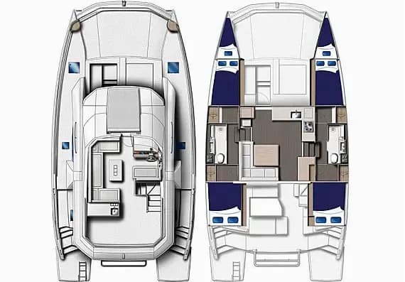 Planul punții pentru Leopard 434 PC in Preveza Main Port