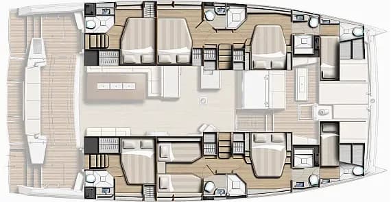 Planul punții pentru Bali 5.4 in Lavrion / Olympic Marina