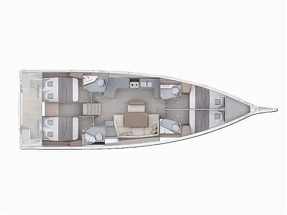 Oceanis 47 in Rhodes New Marina - Photo 2