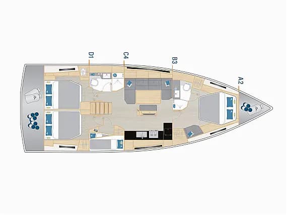 Hanse 460 in Göcek Mucev Marina - Photo 2