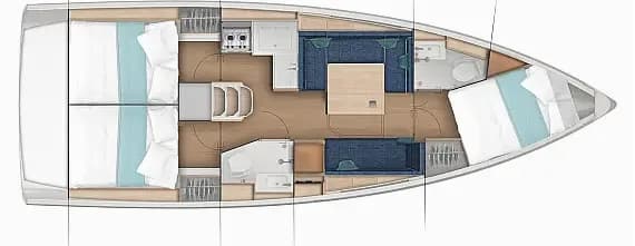 Sun Odyssey 380 in Split / ACI Marina Split - Photo 2