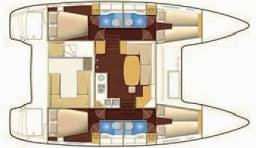 Lagoon 400 S2 in Lavrion Main Port thumbnail 5