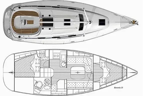 Bavaria 33 Cruiser in Trogir / ACI Marina Trogir - Photo 2
