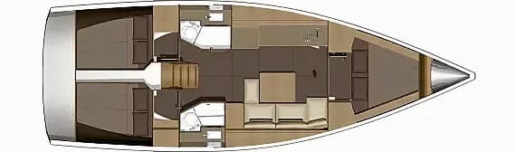 Dufour 382 Grand Large in Medulin / Marina Medulin - Photo 2