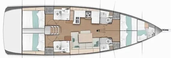 Sun Odyssey 490 in Paros port - Photo 2
