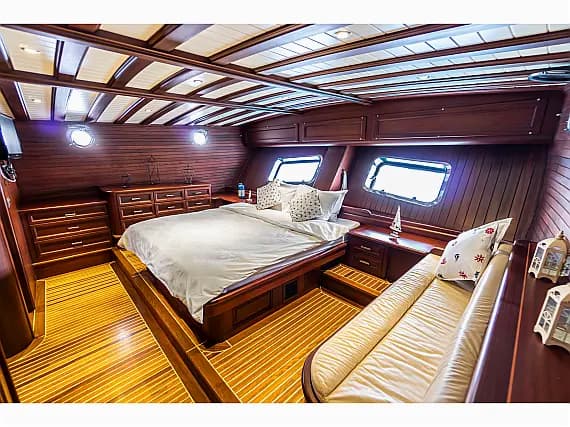 Deck plan of Gulet in Bodrum Marina