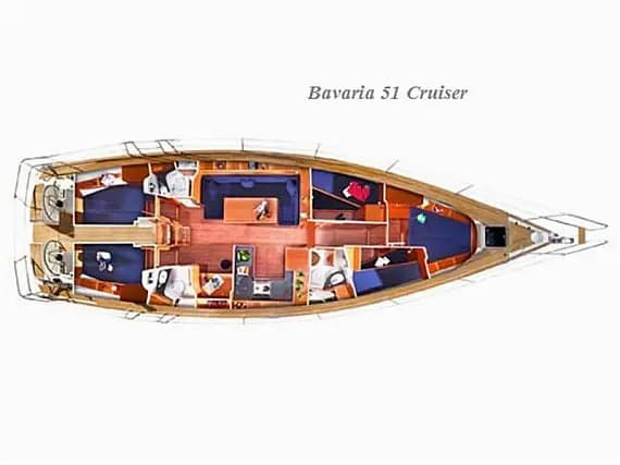 Bavaria 51 Cruiser in Corfu / Gouvia / D-Marin Marina Gouvia - Photo 2