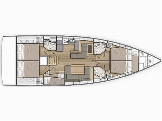 Sun Odyssey 490 in Sicily / Capo d'Orlando Marina - Photo 2