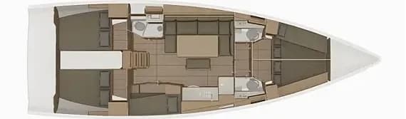 Dufour 460 Grand Large in Trogir / ACI Marina Trogir - Photo 2