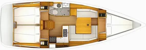 Sun Odyssey 389 in Drage / Marina Drage - Photo 2