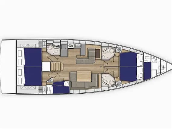 Oceanis 51.1 in Sardinia / Cannigione - Photo 2