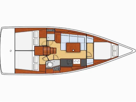 Oceanis 38 in Trogir / ACI Marina Trogir - Photo 2