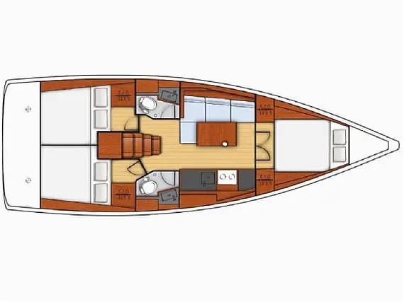 Oceanis 38.1 in Palairos / Marina Paleros - Photo 2