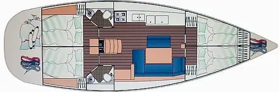 Sun Odyssey 44 i in Marmaris / Albatros Marina - Photo 2