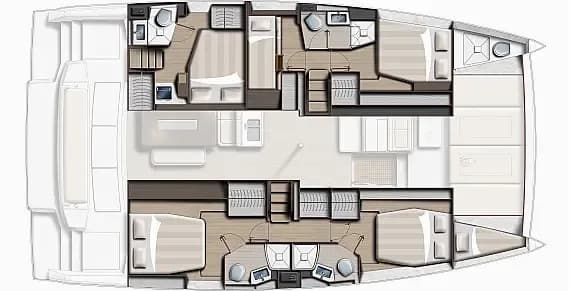 Planul punții pentru Bali 4.6 in Saint-Mandrier-sur-Mer / Port Pin Rolland