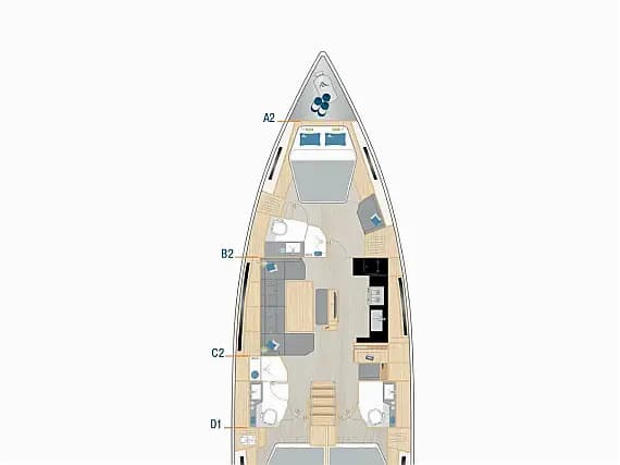 Hanse 460 in Sardinia / Cannigione - Photo 2