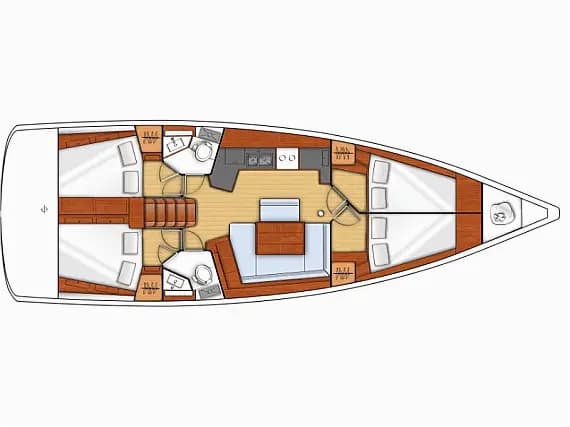 Oceanis 45 in Sukošan / D-Marin Dalmacija Marina - Photo 2