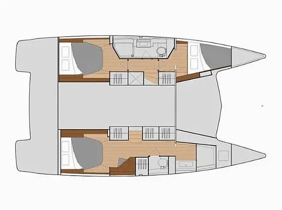 Planul punții pentru Isla 40 in Lavrion / Olympic Marina