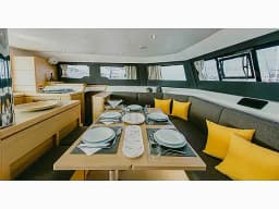 Dufour Catamaran 48 in Paros port thumbnail 2