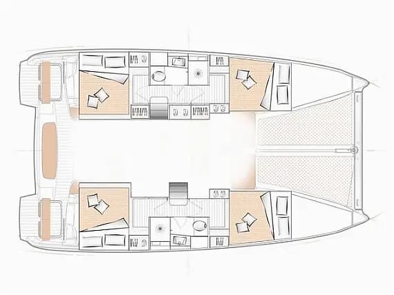 תוכנית הסיפון של Excess 11 in Zadar / Marina Zadar