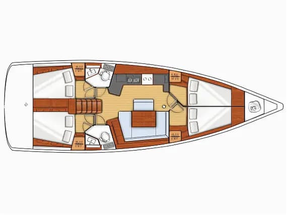 Oceanis 45 in Bocca di Magra - Photo 2