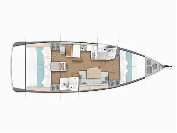 Sun Odyssey 440 in Trogir / ACI Marina Trogir - Photo 2