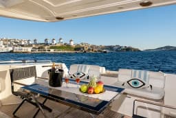 Ferretti 480 in Paros port thumbnail 7