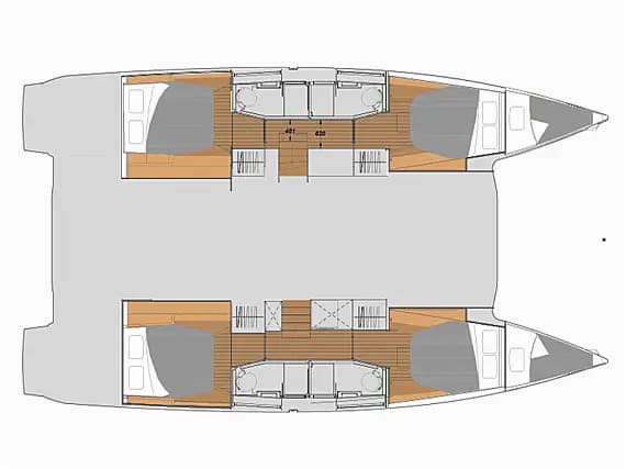 Planul punții pentru Elba 45 in Šibenik / D-Marin Marina Mandalina