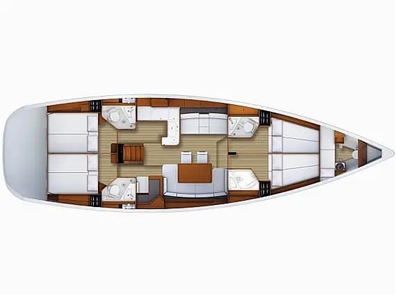 Jeanneau 53 in Marmaris Yacht Marina - Photo 2