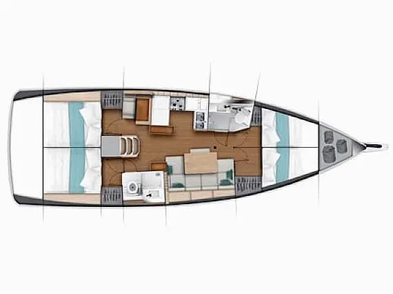 Sun Odyssey 440 in Split / ACI Marina Split - Photo 2