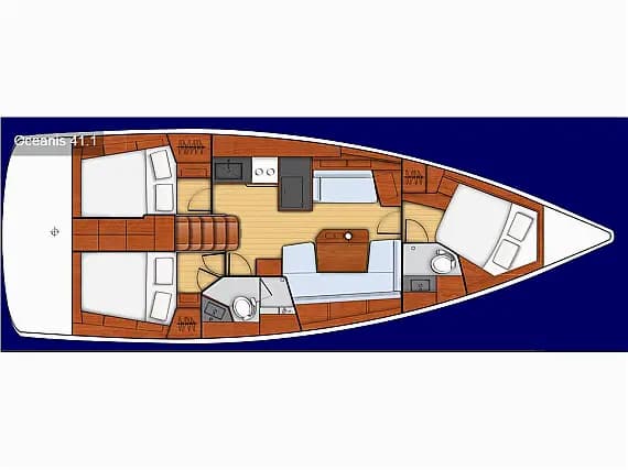 Oceanis 41.1 in Nea Peramos - Attica / Nea Peramos - Photo 2