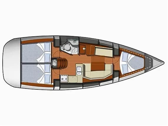Sun Odyssey 36i in Pachi, Megara / Port of Pachi - Photo 2