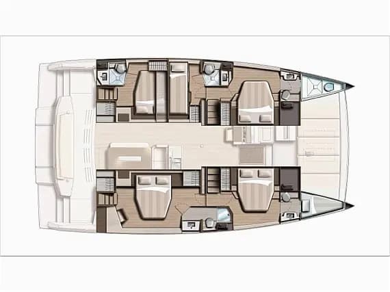 Planul punții pentru Bali 4.8 in Sicily / Capo d'Orlando Marina