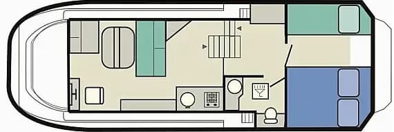 Deck plan of Sheba in Portiragnes / Port Cassafières