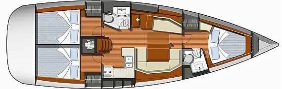 Sun Odyssey 42 i in Volos / Port of Volos - Photo 2