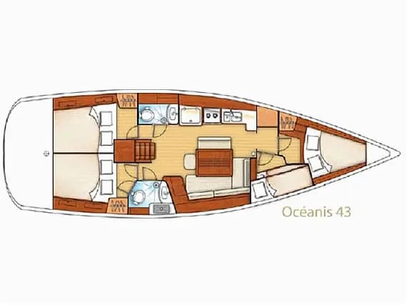 Oceanis 43 in Tenerife / Las Galletas / Marina del Sur - Photo 2