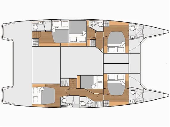 Planul punții pentru Saba 50 in Trogir / SCT Marina Trogir